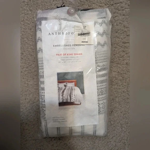 NWT Anthropologie Embellished Pendana SHAMS - Picture 2 of 4